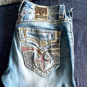 Light blue Rock Revival jeans, men’s size 36W 33L